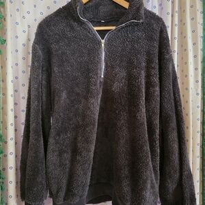 Cozy Brown Fleece Pullover